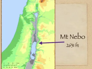 Click to enlarge image. Deuteronomy 32 - Mount Nebo