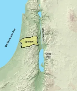 Click to enlarge image. Joshua 16 - Ephraims Portion Of The Promised Land 1