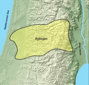 Click to enlarge image. Joshua 16 - Ephraims Portion Of The Promised Land 2