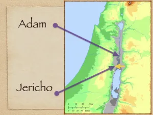 Click to enlarge image. Joshua 3 - Adam And Jericho