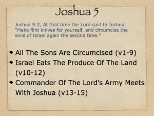 Click to enlarge image. Joshua 5 Outline