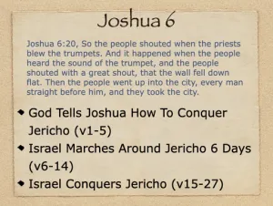 Joshua 6 Outline