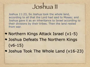 Joshua 11 Outline