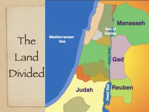 Click to enlarge image. Joshua 15 - Land Divided Judah