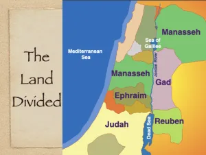Click to enlarge image. Joshua 17 - Land Divided Manasseh