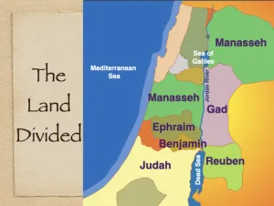 Click to enlarge image. Joshua 18 - Land Divided Benjamin