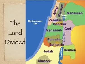Click to enlarge image. Joshua 19 - Land Divided Naphtali