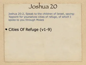 Joshua 20 Outline