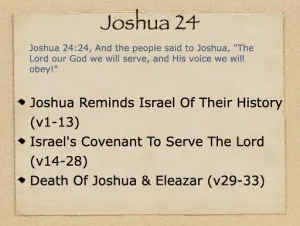 Click to enlarge image. Joshua 24 Outline