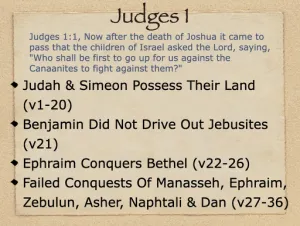 Click to enlarge image. Judges 1 Outline