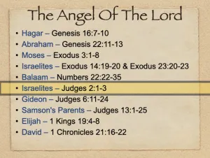 Click to enlarge image. Judges 2 - The Angel Of The Lord