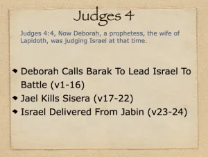 Judges 4 Outline