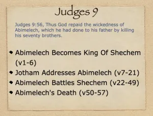 Click to enlarge image. Judges 9 Outline