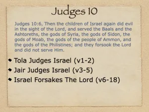 Judges 10 Outline
