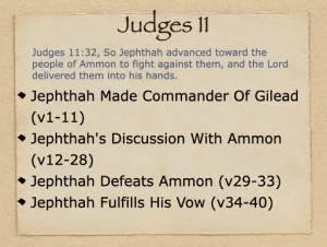 Judges 11 Outline