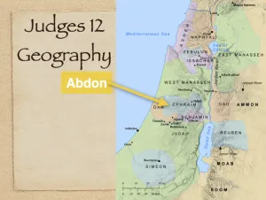 Judges 12 - Abdon