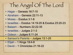 Judges 13 - The Angel Of The Lord