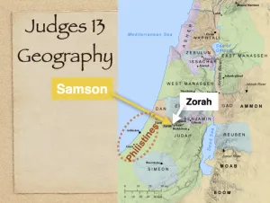 Judges 13 - Judges 13 Geography