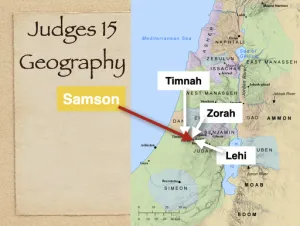 Judges 15 - Judges 15 Geography