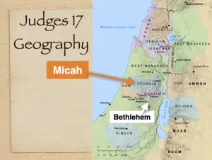 Click to enlarge image. Judges 17 - Judges 17 Geography