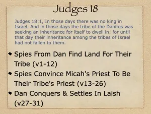 Judges 18 Outline