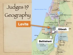 Judges 19 - Judges 19 Geography
