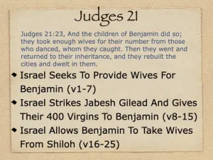 Click to enlarge image. Judges 21 Outline