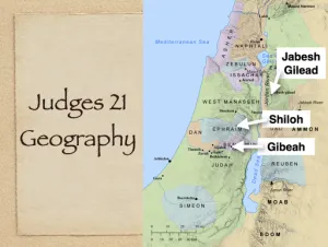 Click to enlarge image. Judges 21 - Judges 21 Geography