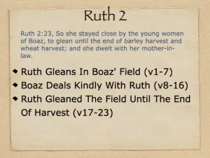 Click to enlarge image. Ruth 2 Outline