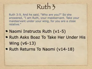 Click to enlarge image. Ruth 3 Outline