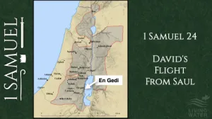 Click to enlarge image. 1 Samuel 24 - Davids Flight From Saul