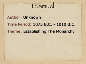 1 Samuel: Book Introduction