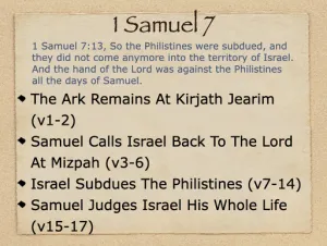 Click to enlarge image. 1 Samuel 7 Outline