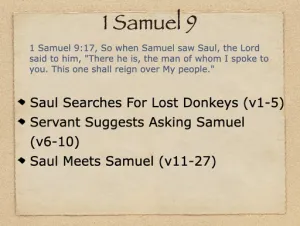 Click to enlarge image. 1 Samuel 9 Outline