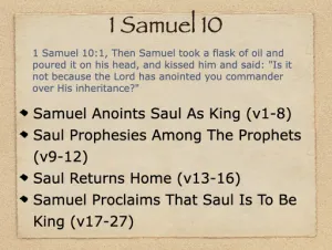 Click to enlarge image. 1 Samuel 10 Outline
