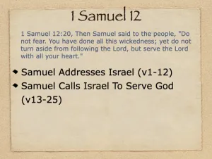 Click to enlarge image. 1 Samuel 12 Outline