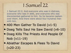 1 Samuel 22 Outline