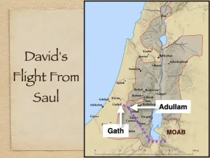 Click to enlarge image. 1 Samuel 22 - Davids Flight From Saul