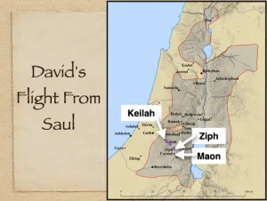 1 Samuel 23 - Davids Flight From Saul