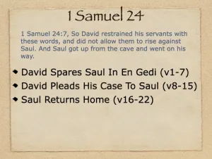 Click to enlarge image. 1 Samuel 24 Outline