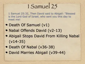 Click to enlarge image. 1 Samuel 25 Outline
