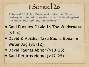 1 Samuel 26 Outline
