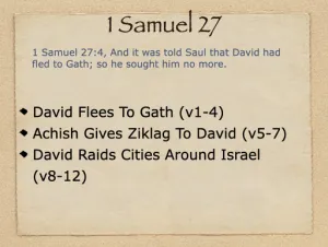 1 Samuel 27 Outline