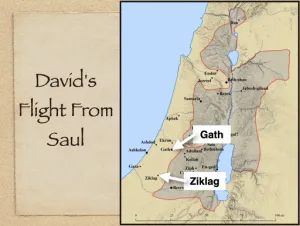 Click to enlarge image. 1 Samuel 27 - Davids Flight From Saul