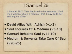 1 Samuel 28 Outline