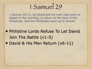 Click to enlarge image. 1 Samuel 29 Outline
