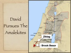1 Samuel 30 - David Pursues The Amalekites