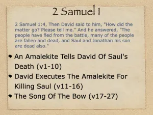 Click to enlarge image. 2 Samuel 1 Outline