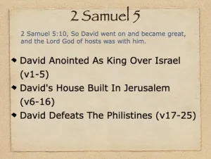 2 Samuel 5 Outline