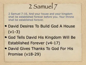2 Samuel 7 Outline